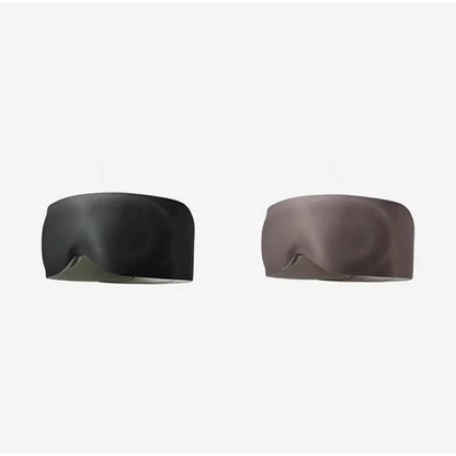 Weighted Sleep Mask with 360° Gravity Beads Full Blackout Breathable Eye Mask for Travel Office Nap Relaxing Pressure Sleep Mask