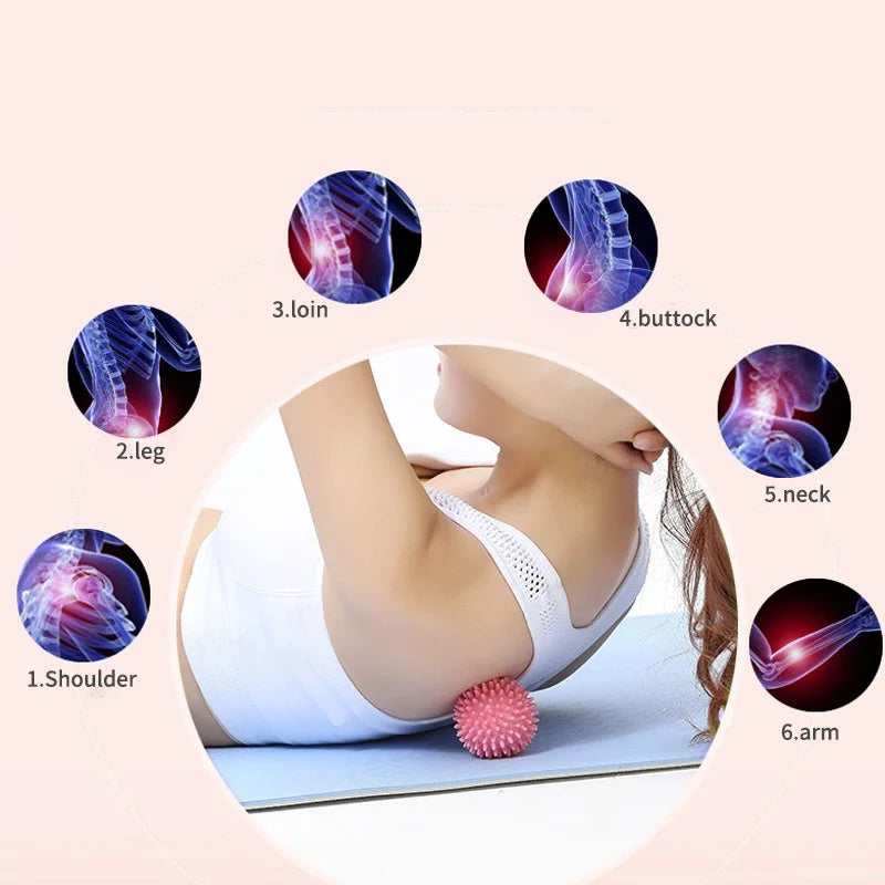 7Cm Magnetic Massage Ball Myofascial Release Ball Massager Spiky Roller Deep Tissue Trigger Point Muscle Recovery Pain Relief